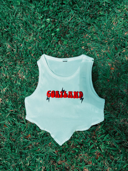 Trendy custom college crop